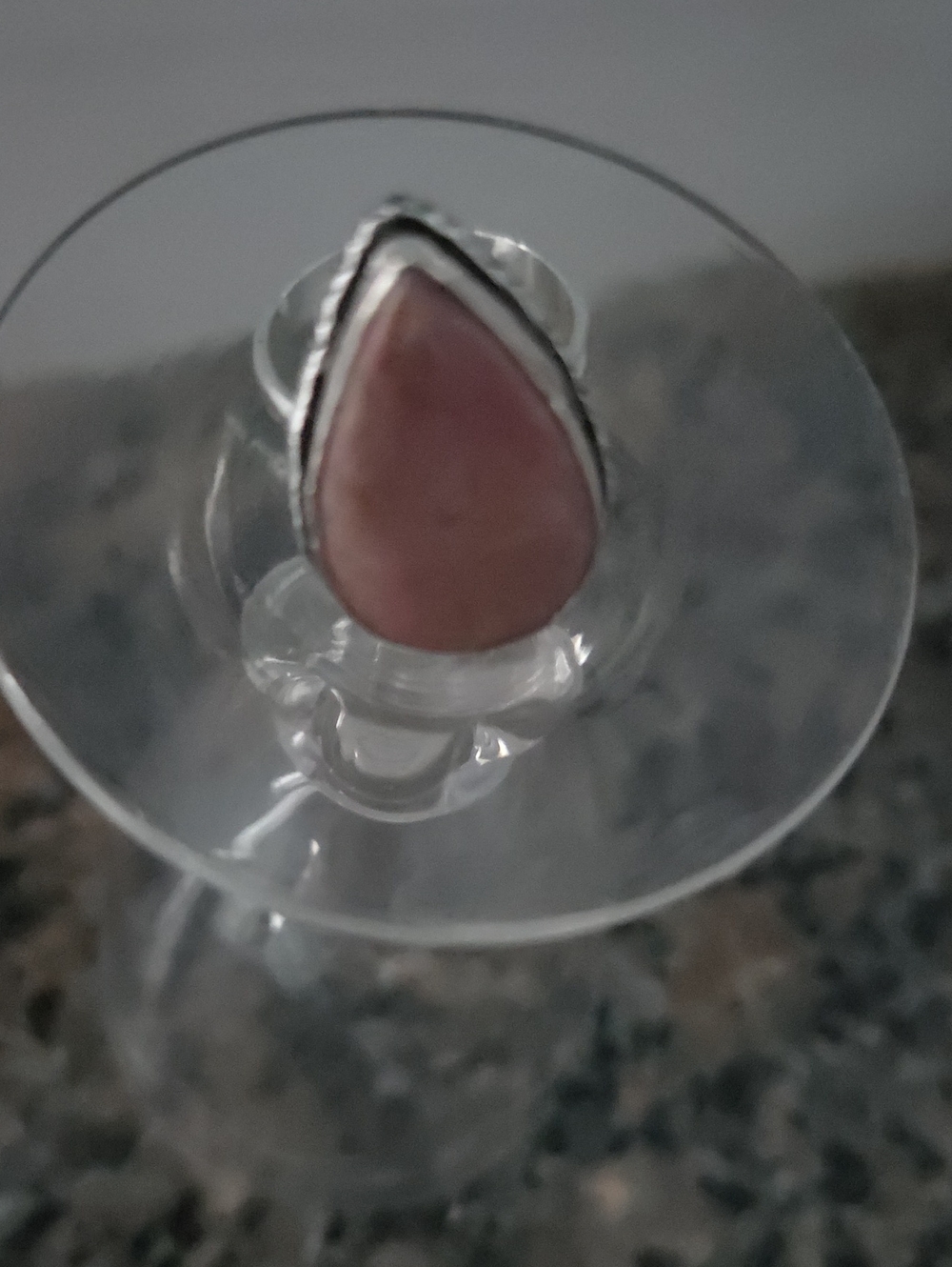 Labradorite Teardrop Stone 925 Style Ring